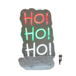 Samuel Alexander 29cm Hanging or Freestanding Christmas Ho Ho Ho Neon Sign - thumbnail 1