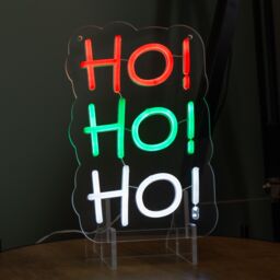 Samuel Alexander 29cm Hanging or Freestanding Christmas Ho Ho Ho Neon Sign - thumbnail 2