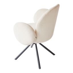 Nordlys Set of 2 Scandinavian Metal Dining Room Chairs in Beige - thumbnail 8