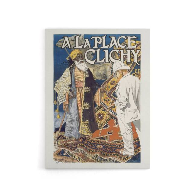 "Artery8 Place Clichy Vintage Advert Eugene Grasset Canvas Wall Art Print - Size: W18"" x H24""" - image 1