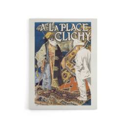 "Artery8 Place Clichy Vintage Advert Eugene Grasset Canvas Wall Art Print - Size: W18"" x H24""" - thumbnail 1