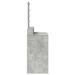 Berkfield Home Dressing Table with LED Lights¬†Concrete Grey 100x41x140 cm - Size: 100 x 41 x 140 cm - thumbnail 6