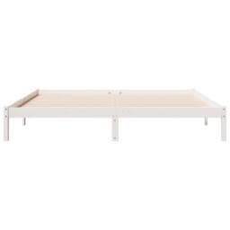 Berkfield Home Decorative Extra Long Bed Frame without Mattress White 180x210 cm - thumbnail 4