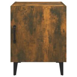 Berkfield Home Elegant Bedside Cabinets 2 pcs Smoked Oak Engineered Wood in Brown - thumbnail 4