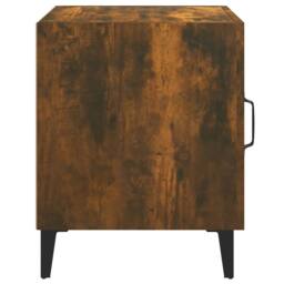 Berkfield Home Elegant Bedside Cabinets 2 pcs Smoked Oak Engineered Wood in Brown - thumbnail 5