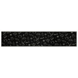 Berkfield Home Kitchen Rug Washable Morning Black 60x300 cm Velvet - thumbnail 2