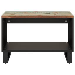 Berkfield Home Coffee Table 60x50x40 cm Solid Wood Reclaimed - Size: 60 x 50 x 40 cm - thumbnail 3