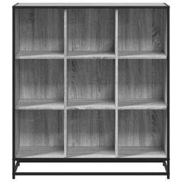 Berkfield Home Bookcase Grey Sonoma 97.5x33x107.5 cm Engineered Wood & Metal - thumbnail 4