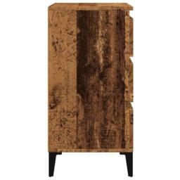 Berkfield Home Sideboard Old Wood 60x35x70 cm Engineered Wood in Brown - Size: 60 x 35 x 70 cm - thumbnail 5