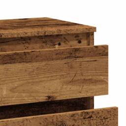 Berkfield Home Sideboard Old Wood 60x35x70 cm Engineered Wood in Brown - Size: 60 x 35 x 70 cm - thumbnail 8