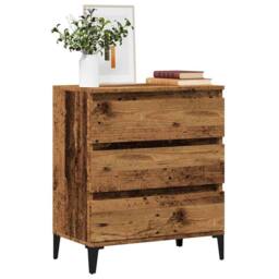 Berkfield Home Sideboard Old Wood 60x35x70 cm Engineered Wood in Brown - Size: 60 x 35 x 70 cm - thumbnail 2