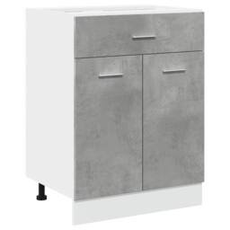 Berkfield Home Durable Drawer Bottom Cabinet Lyon Concrete Grey 60x46x81.5 cm En - thumbnail 3