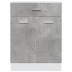 Berkfield Home Durable Drawer Bottom Cabinet Lyon Concrete Grey 60x46x81.5 cm En - thumbnail 4