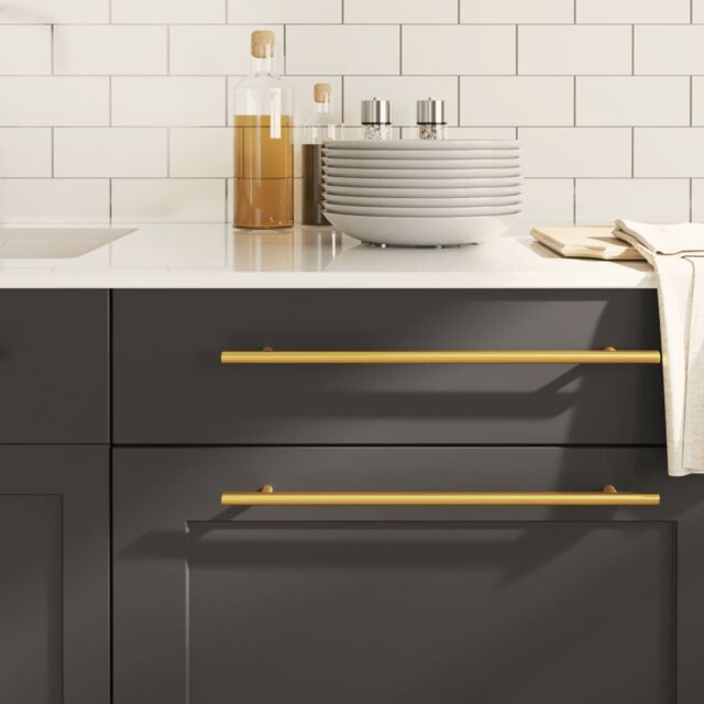 Berkfield Home Cabinet Handles 5 pcs Gold 320 mm Stainless Steel - image 1