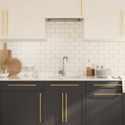Berkfield Home Cabinet Handles 5 pcs Gold 320 mm Stainless Steel - thumbnail 3