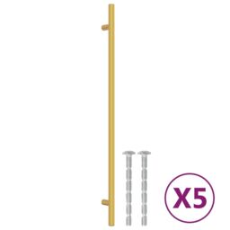 Berkfield Home Cabinet Handles 5 pcs Gold 320 mm Stainless Steel - thumbnail 2