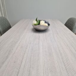 KOSY KOALA Grey Dining Table Set With 4 Grey Stitched Padded Chairs Kitching Dining Set Dining Room - thumbnail 5