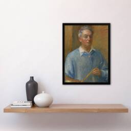 Artery8 Artist Self Portrait William James Glackens Framed Wall Art Print - Size: A4 - thumbnail 4