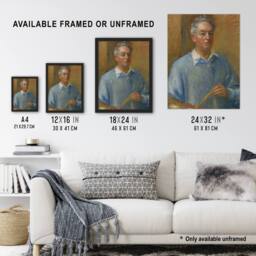 Artery8 Artist Self Portrait William James Glackens Framed Wall Art Print - Size: A4 - thumbnail 3