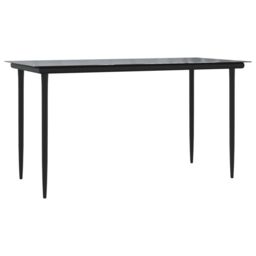 Berkfield Home 5 Piece Garden Dining Set Black Textilene & Steel - thumbnail 6