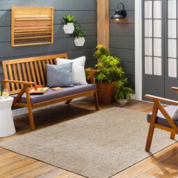 Livabliss Eagean-Global Brown Beige Cream In- & Outdoor Rug - Size: 160 cm diameter - thumbnail 6