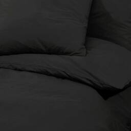 Berkfield Home Duvet Cover Set Black 155x220 cm Cotton - thumbnail 7