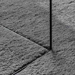Berkfield Home Rug Short Pile Soft & Washable Anthracite 80x250 cm in Charcoal - Size: 100 cm diameter - thumbnail 8