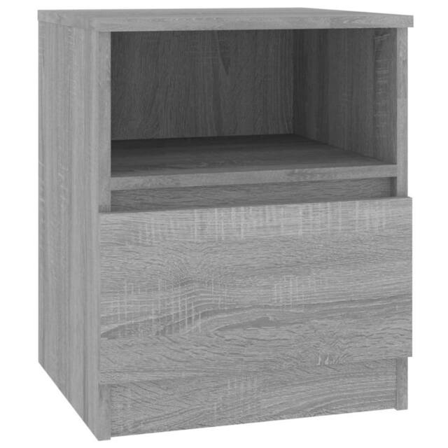 Berkfield Home Decorative Bedside Cabinets 2 pcs Grey Sonoma 40x40x50 cm Enginee - Size: 40 x 40 x 50 cm - image 1