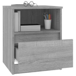 Berkfield Home Decorative Bedside Cabinets 2 pcs Grey Sonoma 40x40x50 cm Enginee - Size: 40 x 40 x 50 cm - thumbnail 8