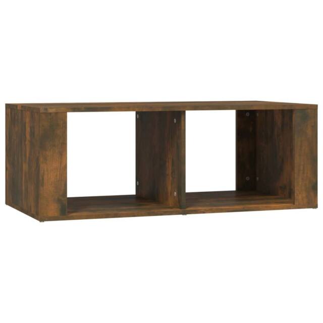Berkfield Home Coffee Table Smoked Oak 100x50x36 cm Engineered Wood in Brown - Size: 100 x 50 x 36 cm - image 1