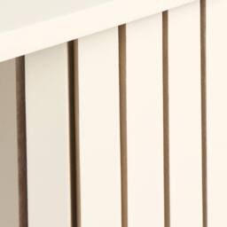 OHS Madison Console Table Ribbed Engineered Wood Entryway Display Desk in Cream - thumbnail 5