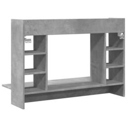 Berkfield Home Wall-Mounted Desk Concrete Grey 105x48x75 cm Engineered Wood - Size: 105 x 48 x 75 cm - thumbnail 6
