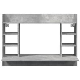 Berkfield Home Wall-Mounted Desk Concrete Grey 105x48x75 cm Engineered Wood - Size: 105 x 48 x 75 cm - thumbnail 4