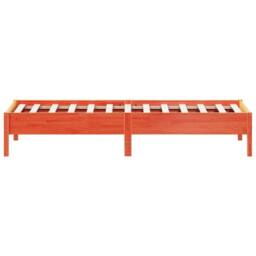 Berkfield Home Bed Frame without Mattress Wax Brown 90x200 cm Solid Wood Pine - thumbnail 5