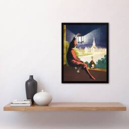 Artery8 Benedictine Wine Advert Vintage Framed Wall Art Print Cappiello - Size: A4 - thumbnail 4