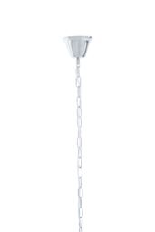 Orsina 2 Tier 6 Light Chrome Pendant, Boutique Style Ceiling Light With Aluminium Chains, Chrome Finish Pendant in Silver - thumbnail 5