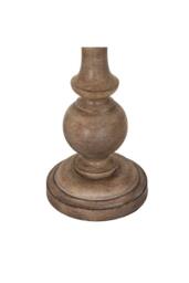 KDMD Seraphia Table Lamp with Edged Linen Shade - Modern & Elegant Lighting in Brown - thumbnail 3