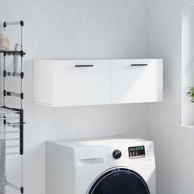 Berkfield Home Wall Cabinet White 100x36.5x35 cm Engineered Wood - image 1