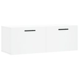 Berkfield Home Wall Cabinet White 100x36.5x35 cm Engineered Wood - thumbnail 2