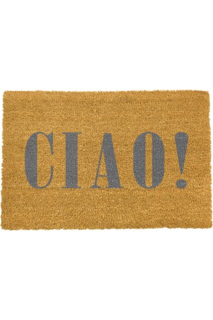 Artsy Mats Ciao Grey Doormat - Regular 60x40cm - Size: 40 cm x 60 cm - image 1