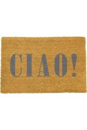 Artsy Mats Ciao Grey Doormat - Regular 60x40cm - Size: 40 cm x 60 cm - thumbnail 1