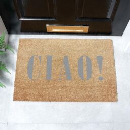 Artsy Mats Ciao Grey Doormat - Regular 60x40cm - Size: 40 cm x 60 cm - thumbnail 2