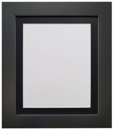 Frames & Mirrors 4U Metro Black Frame with Black Mount 40 x 50CM Image Size 30 x 40 CM - Size: 40 x 50 cm - thumbnail 1