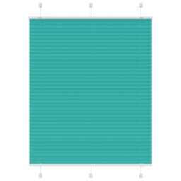 Berkfield Home Pleated Blind Petrol Green 110x100 cm Fabric Width 109.4 cm Polyester