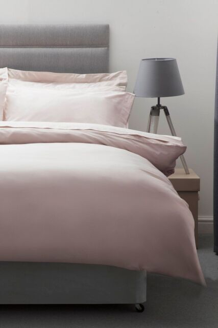 Belledorm Egyptian Cotton 200 Thread Count Duvet Cover in Pale Pink - Size: Single - image 1