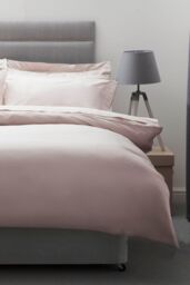 Belledorm Egyptian Cotton 200 Thread Count Duvet Cover in Pale Pink - Size: Single