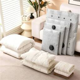 SPETLEK Travel Vacuum Compression Storage Bags 6PCS(2L+2M+2S) in Silver - Size: Large - thumbnail 4