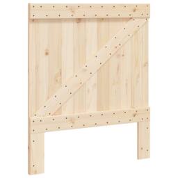 Berkfield Home Beautiful Bed Frame without Mattress Grey 90x200 cm Solid Wood Pine - thumbnail 6