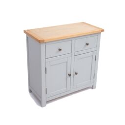 Cabinet Bits Argenta Light Grey 2 Drawer 2 Door Sideboard Brass Knob - thumbnail 4