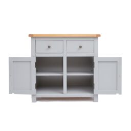 Cabinet Bits Argenta Light Grey 2 Drawer 2 Door Sideboard Brass Knob - thumbnail 5